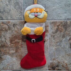 Paws Garfield Plush Christmas Stocking Stuffed Animal 1978